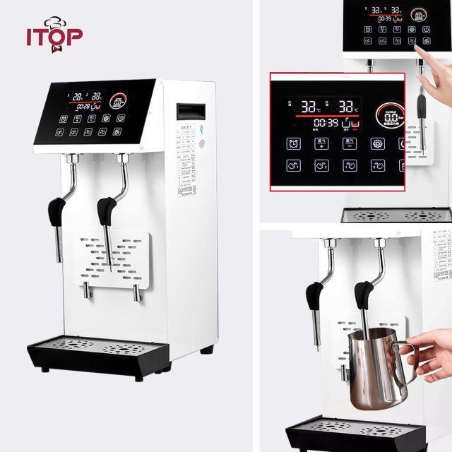 ITOP Professional Commercial Fully-Automatic Milk Steamer & Frother | High-Pressure Steam & Hot Water Solution,Commercial Coffee Machine Supplier | CE/UL Certified | ITOP Cafe,ITOP Commercial Automatic Milk Steamer & Frother | Professional Café Beverage Equipment