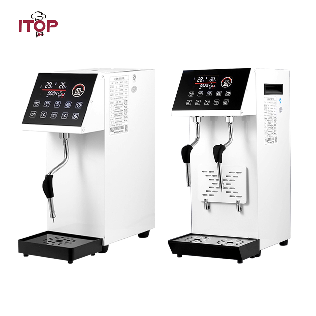 ITOP Professional Commercial Fully-Automatic Milk Steamer & Frother | High-Pressure Steam & Hot Water Solution,Commercial Coffee Machine Supplier | CE/UL Certified | ITOP Cafe,ITOP Commercial Automatic Milk Steamer & Frother | Professional Café Beverage Equipment
