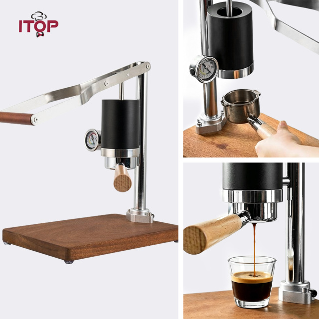 ITOP CMJT85 1–20 Bar Hand Press Espresso Machine with 51mm Group Head,Commercial Coffee Machine Supplier | CE/UL Certified | ITOP Cafe,CMJT85 1–20 Bar Hand Press Espresso Machine with 51mm Group Head | ITOP