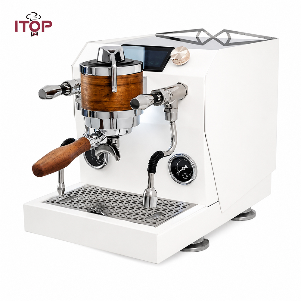 IT-MT50V Constant Pressure & Variable Flow Espresso Machine,Commercial Coffee Machine Supplier | CE/UL Certified | ITOP Cafe,Commercial-grade Dual-boiler Heating Professional Household Semi-automatic Italian Coffee Making Machine