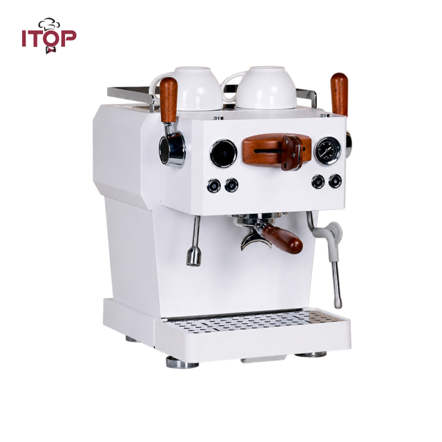 CMCB2350 Small Office & Outdoor Espresso Coffee Machine,Commercial Coffee Machine Supplier | CE/UL Certified | ITOP Cafe,Best High-pressure Extraction Small Office Espresso Milk Frothing Coffee Machine for Outdoor Use