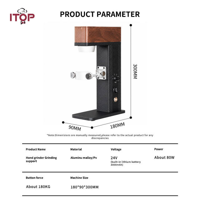 ITOP-MG-P Electric Stand for Hand Coffee Grinder,Commercial Coffee Machine Supplier | CE/UL Certified | ITOP Cafe,ITOP-MG-U New Upgrade Electric Stand for Hand Coffee Grinder Variable Speed Grinding Auxiliary Stand Hand Grinder Electric Kit