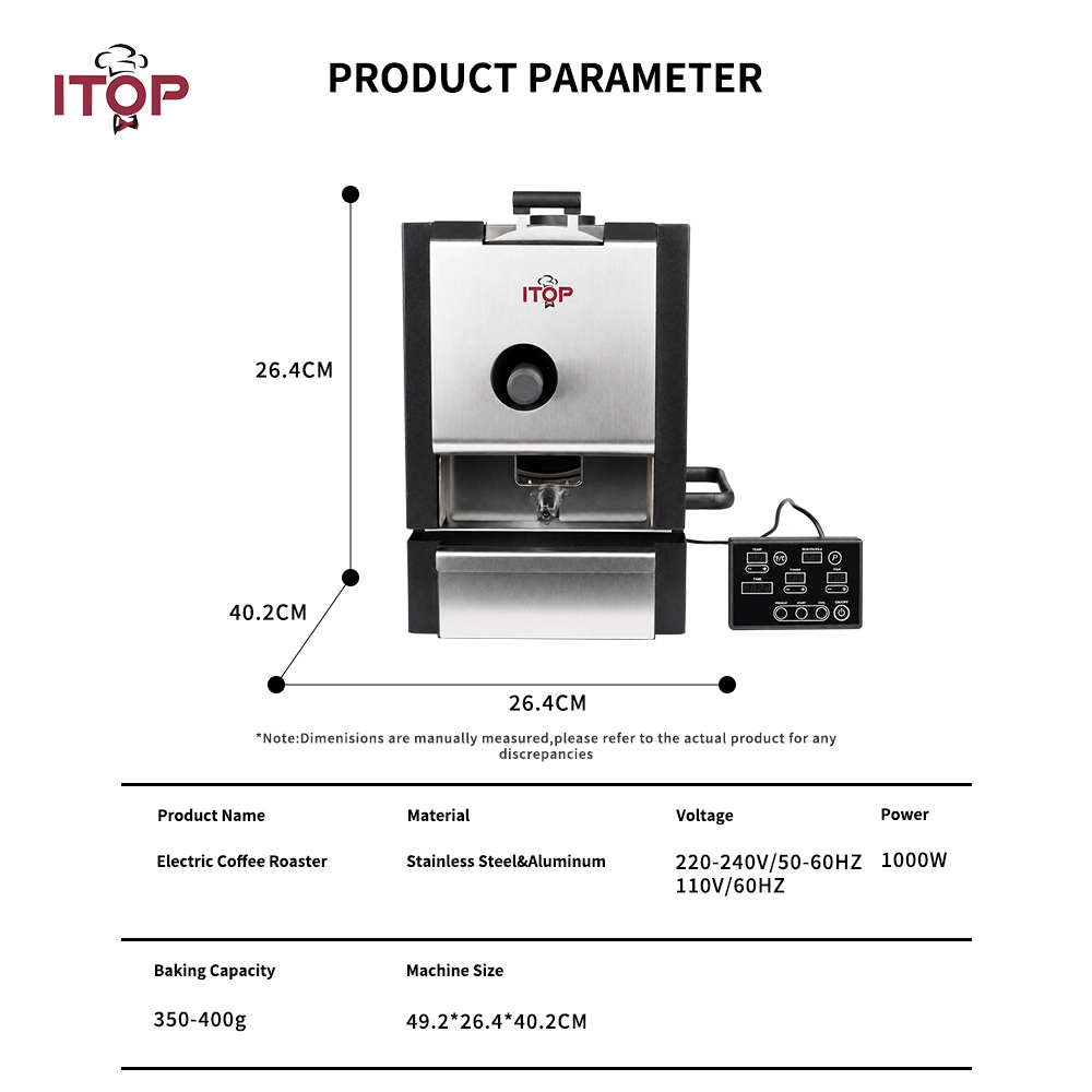 IT-CBR-1Lite  Skywalker series Electric Drum Coffee Bean Roaster,Commercial Coffee Machine Supplier | CE/UL Certified | ITOP Cafe,IT-CBR-1Lite Skywalker series Electric Drum Coffee Bean Roaster