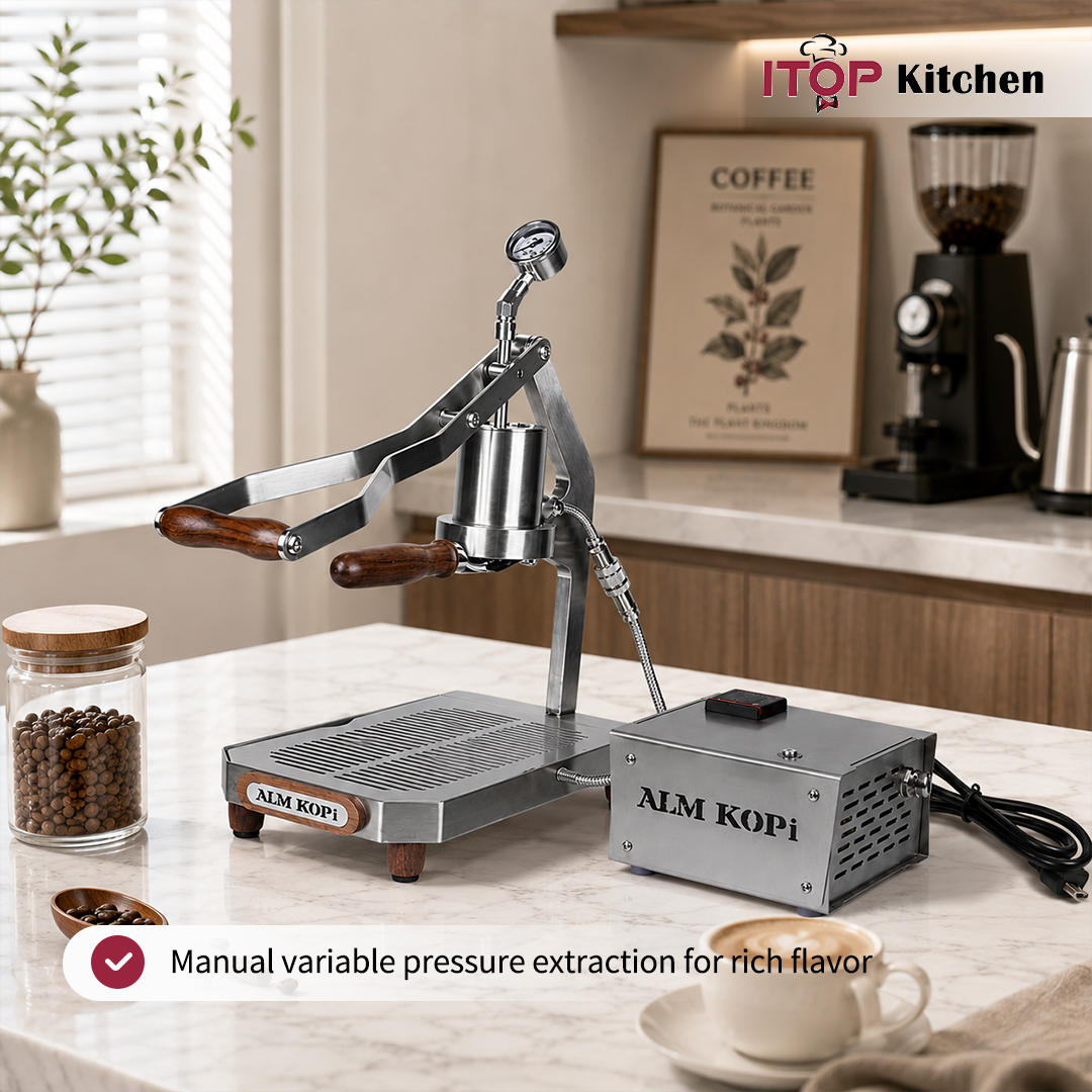 【PID】ALMKOPI レバー式エスプレッソマシン Alm Kopi IT-HPEM-3 Manual Lever Espresso Maker with PID Control