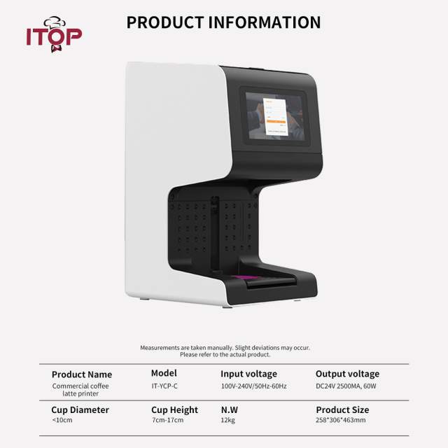 IT-YCP-C Commercial Latte Selfie 3D Coffee Printer Machine,Commercial Coffee Machine Supplier | CE/UL Certified | ITOP Cafe,IT-YCP-C Commercial Latte Selfie 3D Coffee Printer Machine