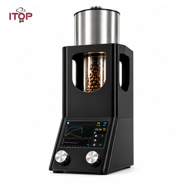 HCBR200 200g Smart Hot-Air Coffee Roaster with PID & Profile Control,Commercial Coffee Equipment Supplier & OEM Partner | ITOP Café,HCBR200 200g Smart Hot-Air Coffee Roaster | ITOP Café