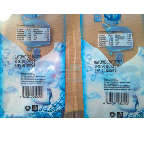 HP-241B hot Ribbon Coding Machine Printed sample