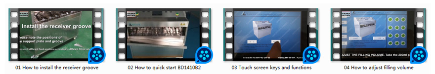 guide video for BD1410B2 Filling and sealing machine