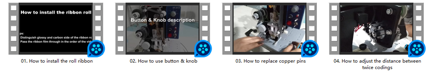 Guide video of HP-241B hot Ribbon Coding Machine