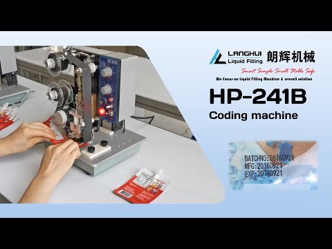 Ribbon coding machine