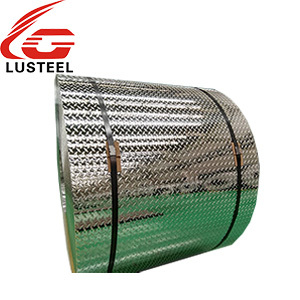 Galvanized checkered steel coil