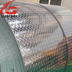 Galvanized checkered steel coil