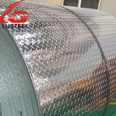 Galvanized checkered steel coil
