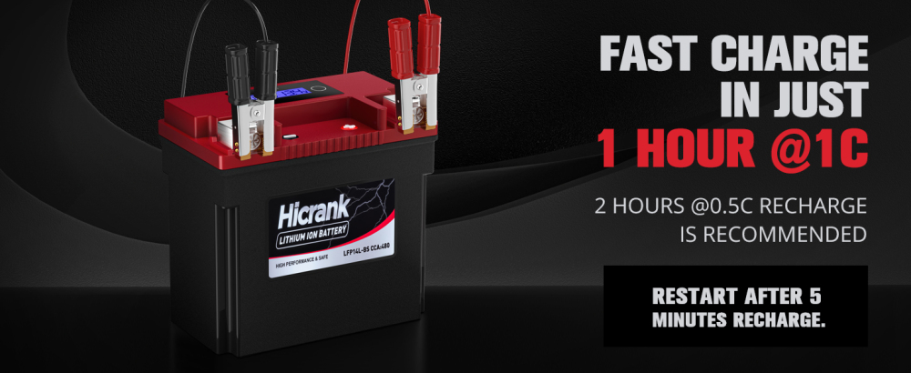 YTX14L-BS (GYZ16HL) lithium battery 12V 8Ah 480CCA LiFePO4 motorcycle battery Honda KTM Yamaha Harely power sports battery suitable for ATV, UTV, scooter, motorcycle off-road race, 4-wheel, four-wheel, horseback riding lawn mower