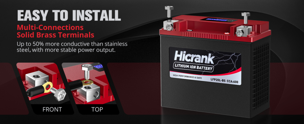 YTX20L-BS/YTX20HL/YB16CL-B lithium battery 12V 12Ah 600CCA LiFePO4 motorcycle battery, Seadoo,PWCs,ATV,UTV, Scooter, motorcycle off-road race, horse riding lawn mower, jet skiing, horse riding lawn mower, and lawn mower Enerator battery
