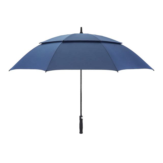 large size promotional custom logo windproof branded golf umbrella double layer golf umbrella for the rain