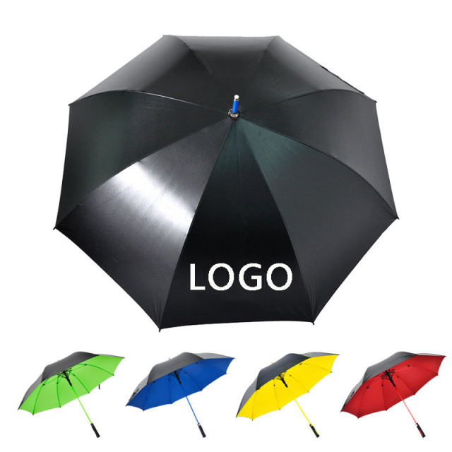 Custom Large Windproof UV Golf Umbrella with Logo Printing