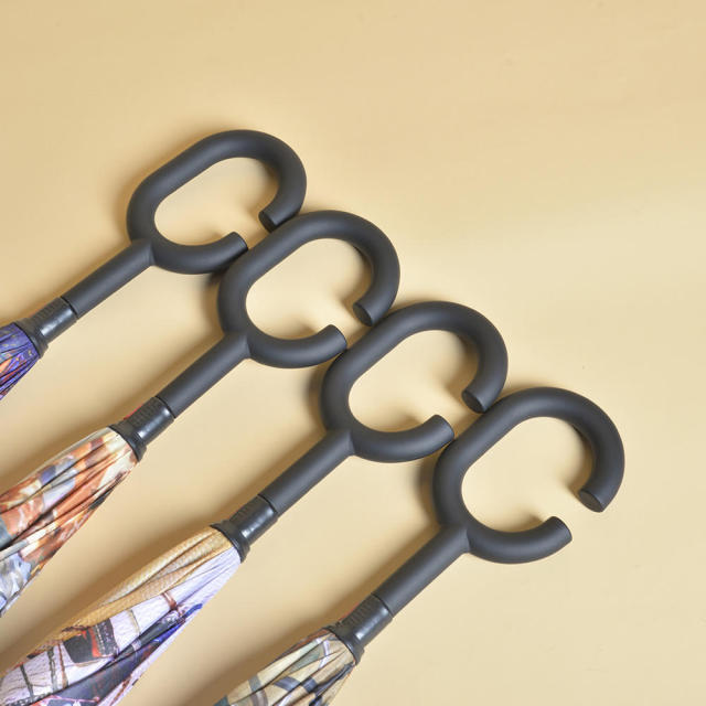 Umbrellas supplier wholesale inverse magic flower paraguas city souvenirs reverse inverted portable umbrella