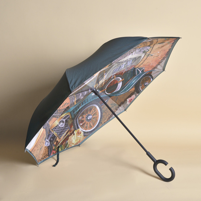 Umbrellas supplier wholesale inverse magic flower paraguas city souvenirs reverse inverted portable umbrella