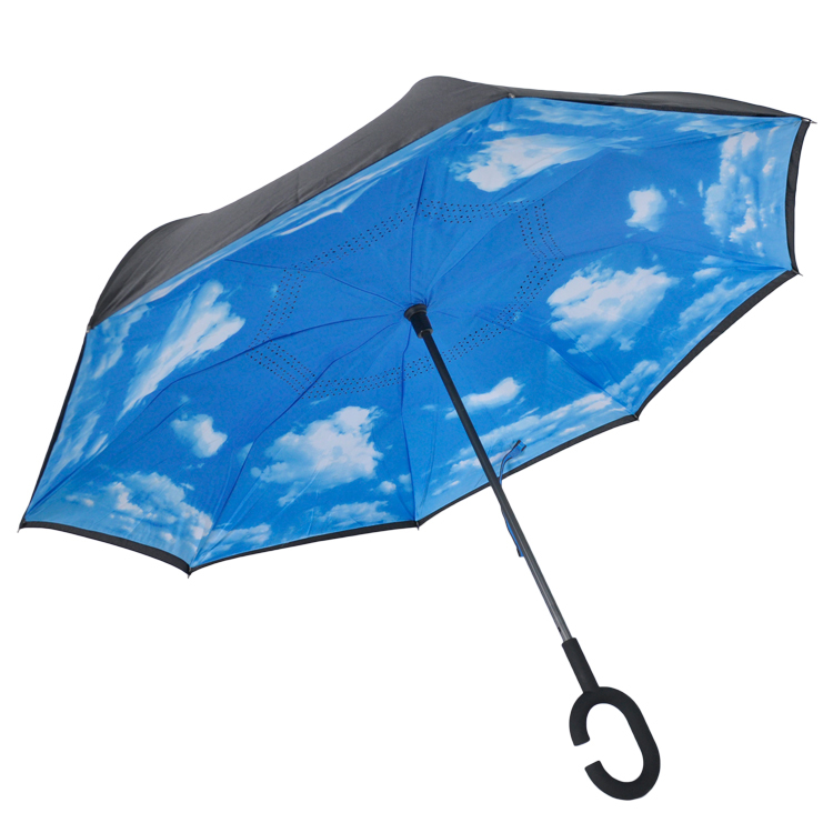 Wholesale umbrellas corporation gifts  magic flower paraguas  paraplui  inverted Upside Down umbrella