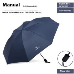 Wholesale printed UV Super Prevent Sun Cheap Polyester Pongee 3 folding Foldable Anti-UV Umbrella