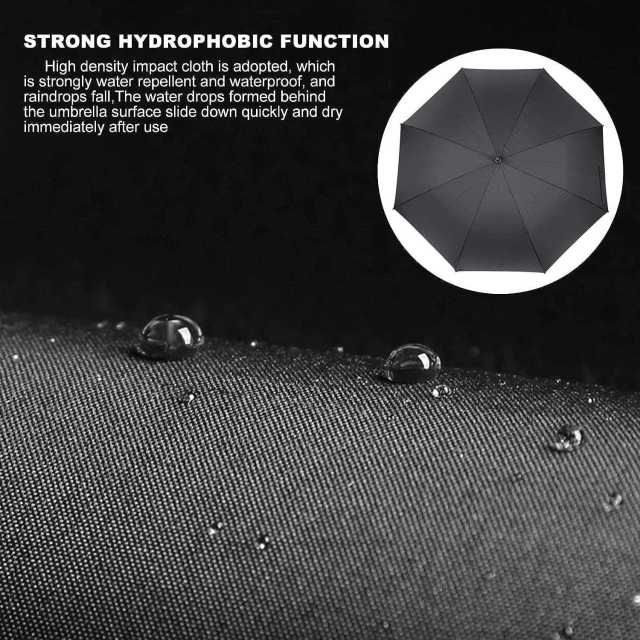 Promotional custom Logo printing trolley red and black golf Umbrella windproof