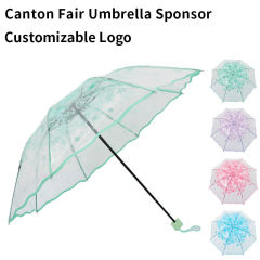 Promotional Uv Protection Mini Portable 5 Fold Cute Cartoon Design Children Straight Umbrella Manual Child Kid Umbrella