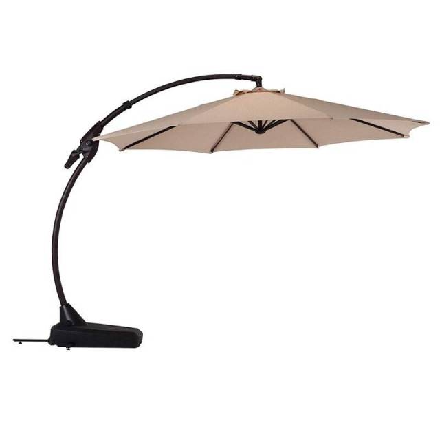 Extra Large Cantilever Garden Umbrella Outdoor Parasols Adjusted Heights Patio Umbrellas