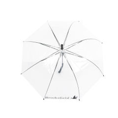 Ready POE Straight Transparent Logo Outdoor Umbrella Adults Manual Control Plastic Handle Rain Parties Golf Customized Design