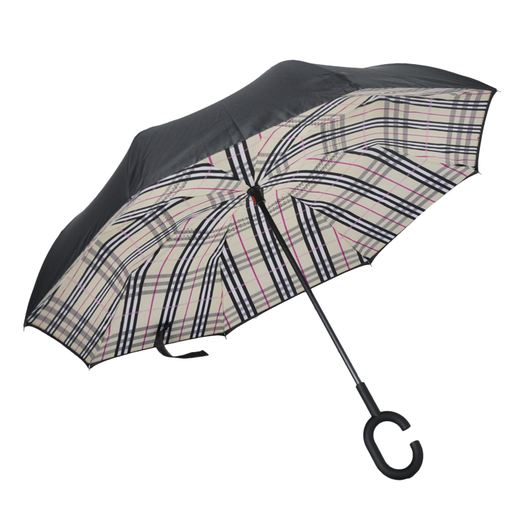 magic flower paraguas  paraplui C handle Reverse Upside-Down Double Layer Inverted Umbrella