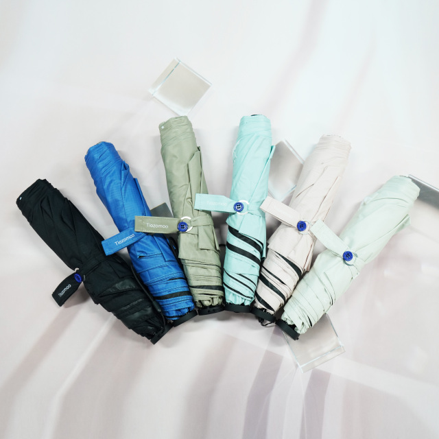 Automatic 3 Folding Black Windproof Custom Outdoor Umbrella Compact Travel Lightweight Umbrella