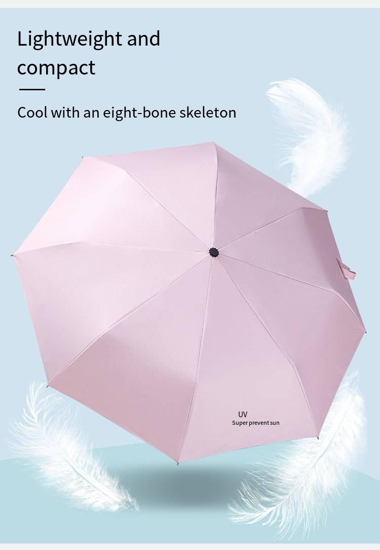 21-inch 8K three-fold umbrella handle detail