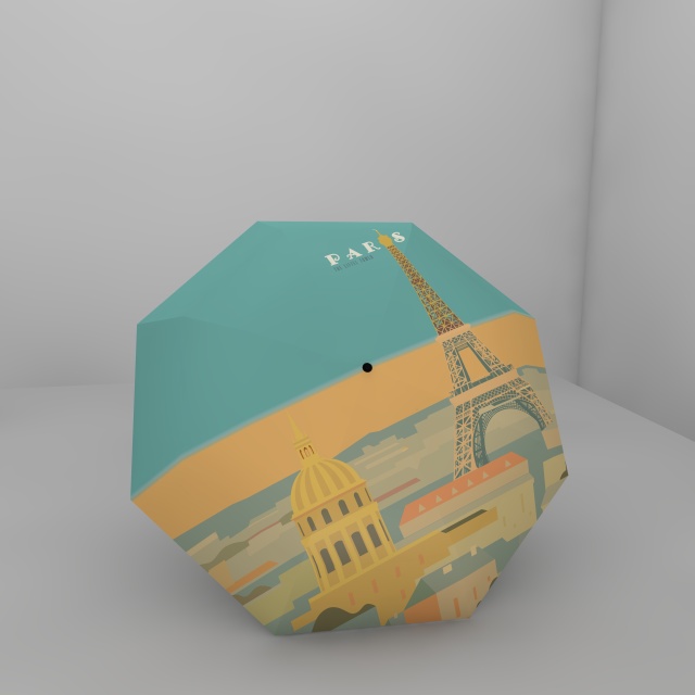 Black souvenirs paraguas gift automatic foldable city souvenirs umbrella