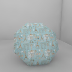 Black souvenirs paraguas gift automatic foldable city souvenirs umbrella