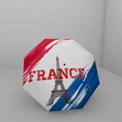 Black souvenirs paraguas gift automatic foldable city souvenirs umbrella