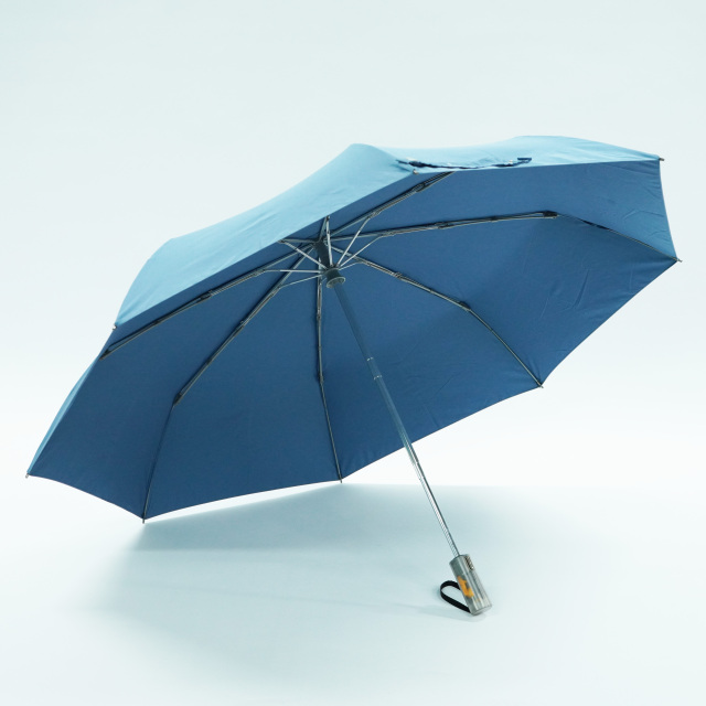 3 Folding Automatic Mechanical Handle Black Coat Windproof Large Umbrella for LOGO Rain Windproof Sun Protection