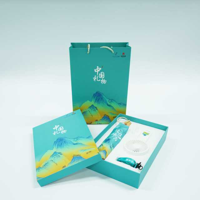 Business hot summer wedding souvenirs promo gift mini fan and umbrella gift set for guests girlfriends birthday party boys gift