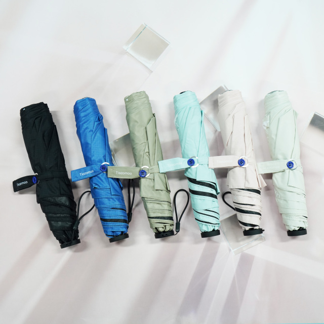 Automatic 3 Folding Black Windproof Custom Outdoor Umbrella Compact Travel Lightweight Umbrella