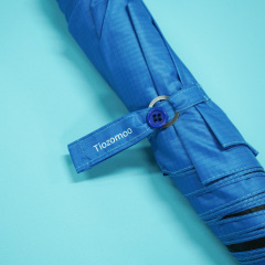 Automatic 3 Folding Black Windproof Custom Outdoor Umbrella Compact Travel Lightweight Umbrella