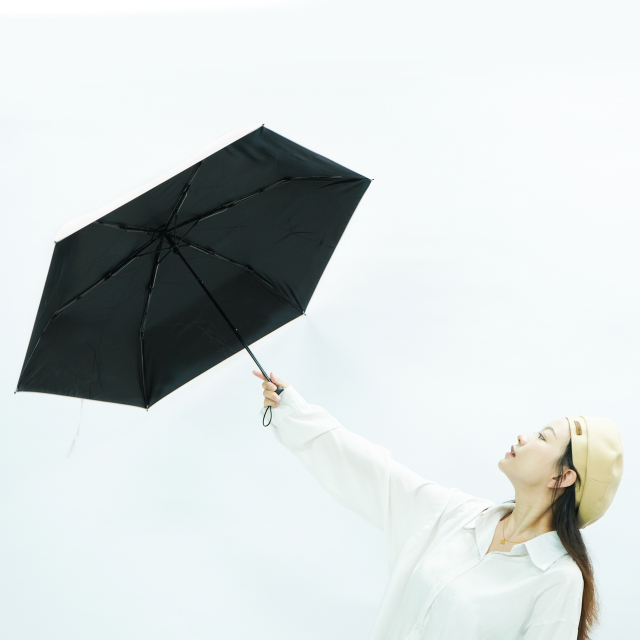 Automatic 3 Folding Black Windproof Custom Outdoor Umbrella Compact Travel Lightweight Umbrella