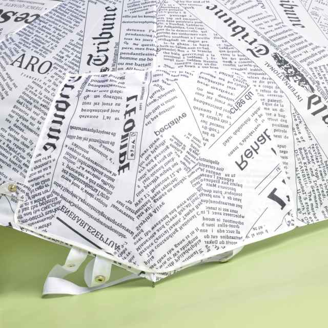 Allover Pattern Design Printed Manual 3 Fold Super Mini Umbrella with Shopping bag set