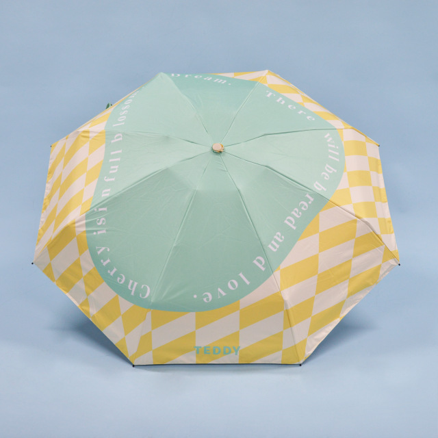 Custom Logo Mini Anti UV Paraguas Rain Sun Umbrella Windproof Folding Portable Women Children Umbrellas for the Rain