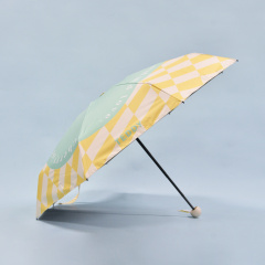 Custom Logo Mini Anti UV Paraguas Rain Sun Umbrella Windproof Folding Portable Women Children Umbrellas for the Rain