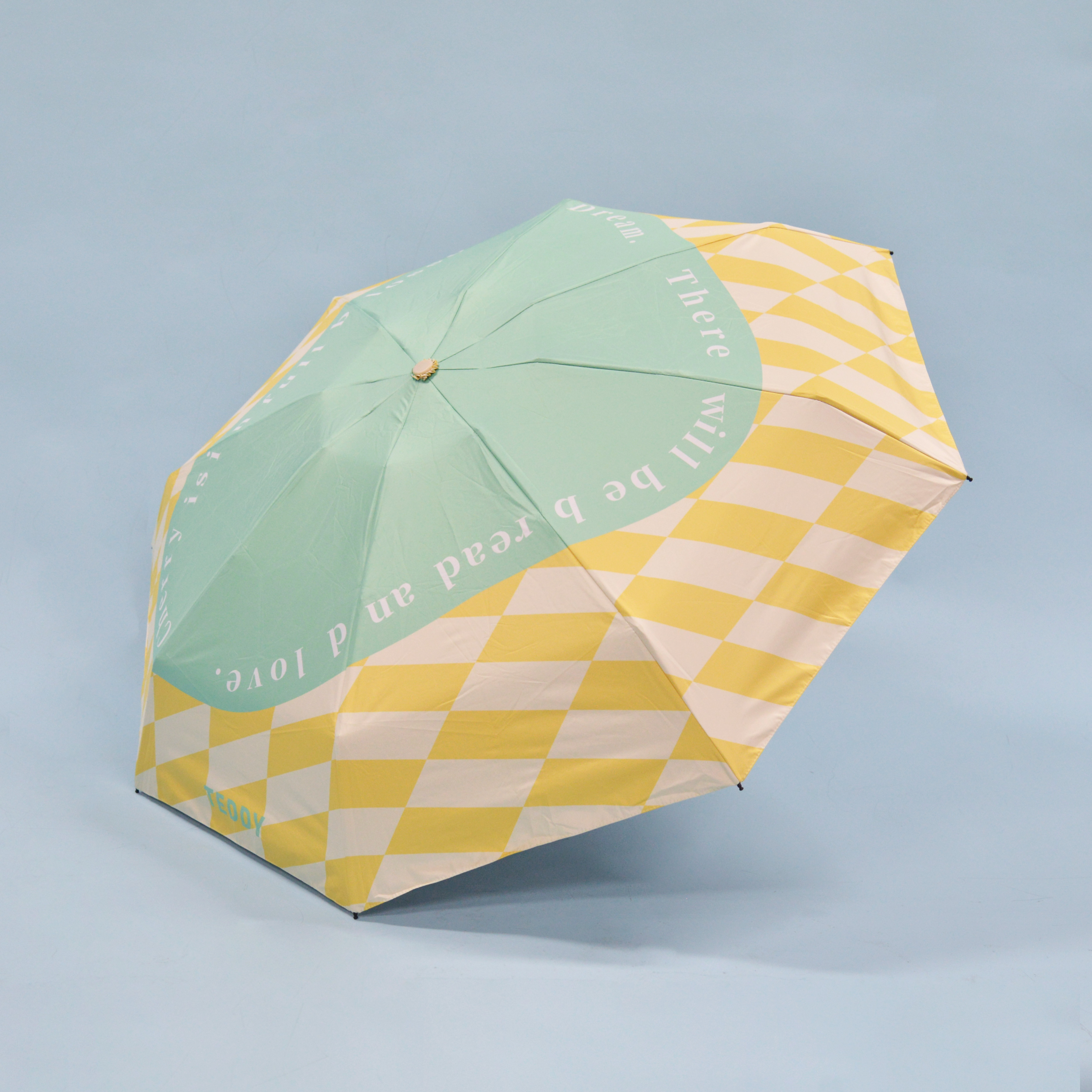 Custom Logo Mini Anti UV Paraguas Rain Sun Umbrella Windproof Folding Portable Women Children Umbrellas for the Rain