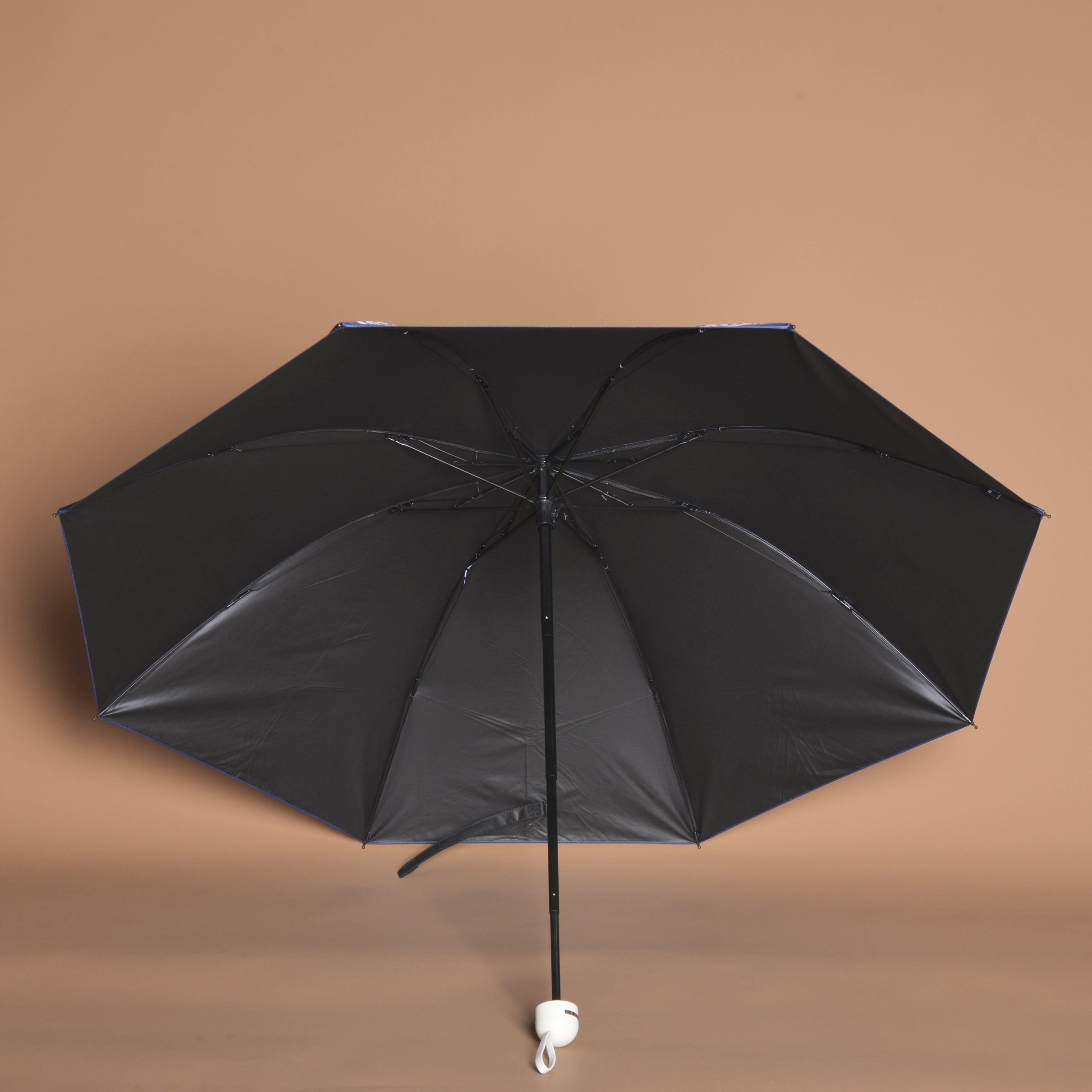 Ultra Lightweight And Portable Floral Printed Black Coating Umbrella For Women's UV Umbrella