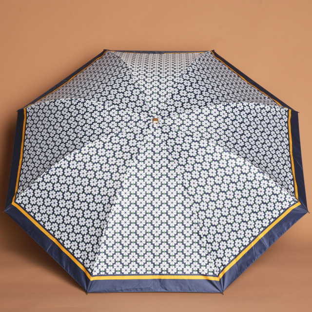 Ultra Lightweight And Portable Floral Printed Black Coating Umbrella For Women's UV Umbrella