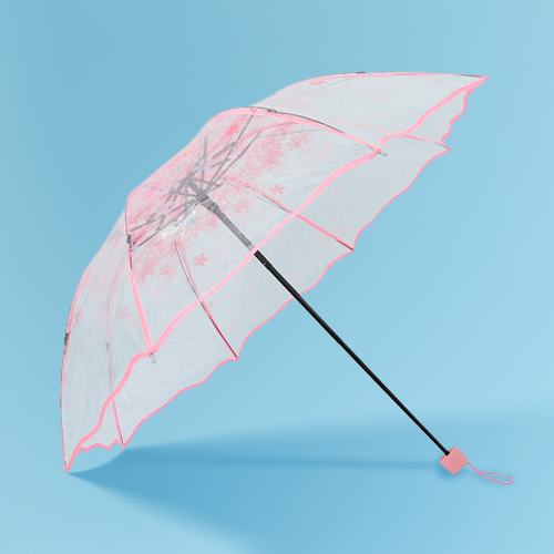 Promotional Uv Protection Mini Portable 5 Fold Cute Cartoon Design Children Straight Umbrella Manual Child Kid Umbrella