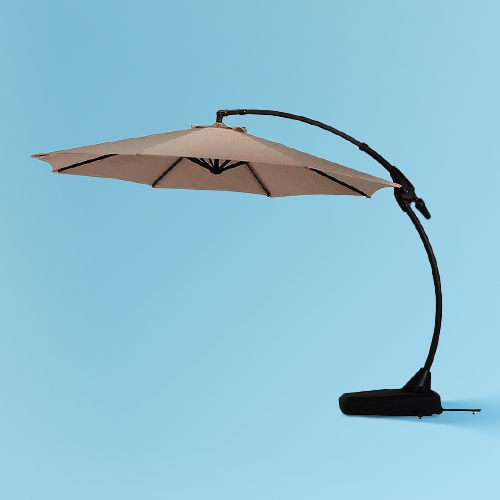 Extra Large Cantilever Garden Umbrella Outdoor Parasols Adjusted Heights Patio Umbrellas