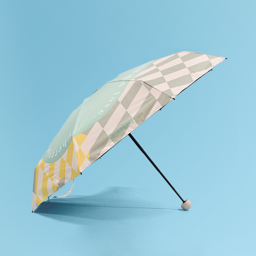 Custom Logo Mini Anti UV Paraguas Rain Sun Umbrella Windproof Folding Portable Women Children Umbrellas for the Rain