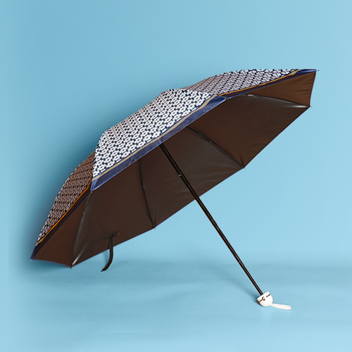 Ultra Lightweight And Portable Floral Printed Black Coating Umbrella For Women's UV Umbrella